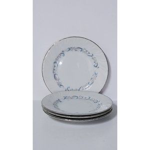 Vintage 1990 Camelot Bone China JAPAN GRACIOUS Bread Dessert Plates, Set 4 Mint